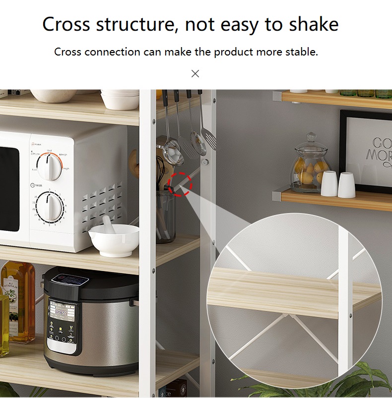 Kitchen Storage Shelf HWD-XBG-ZWJ004 cross structure