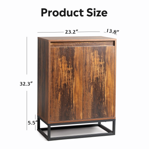 Wood Standing Floor Storage Cabinet HWD-WLF05 size