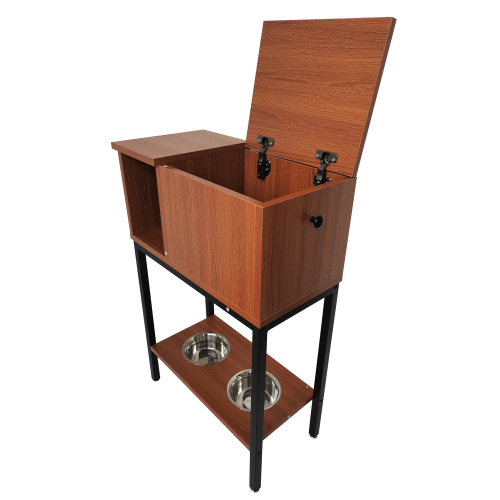 Pet Feeding Cabinet Cat Dog Feeding Furniture HWD-JXY01 storage function