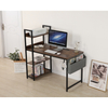 H-shaped Computer Desk With Bookshelf HWD-FW03