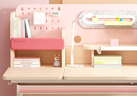 Adjustable Height Kids Study Table DS305 Bookshelf and drawer