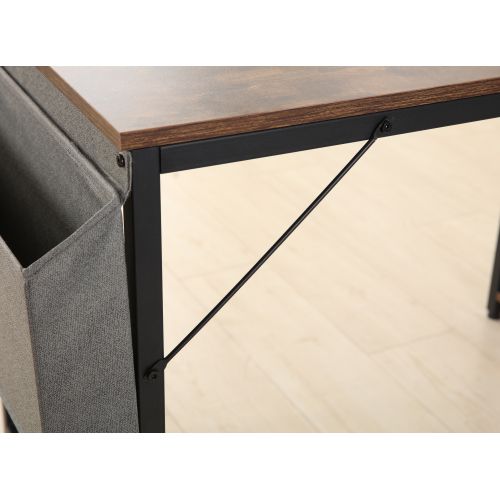 H-shaped Computer Desk with Bookshelf HWD-FW03 15mm Tube