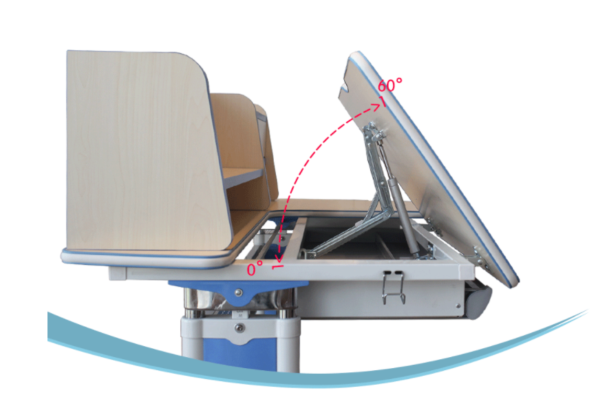 Adjustable Height Kids Study Table DS-R005 Tilting desktop
