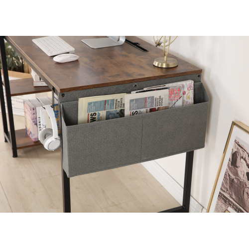 H-shaped Computer Desk with Bookshelf HWD-FW03 Multifunctional design storage bag