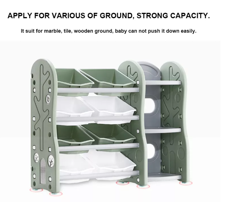 Kids Toy Storage Organizer with Bookshelf HWD-XXSG02 Suitable