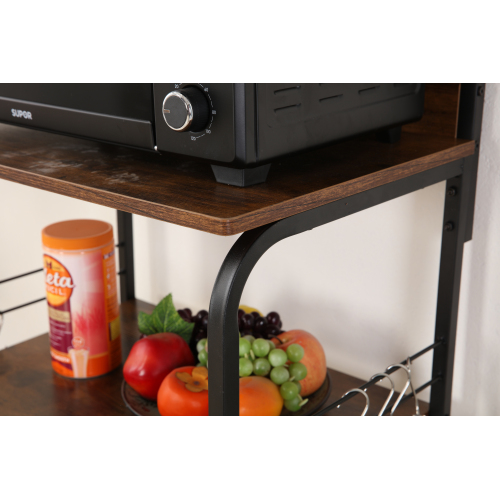 Kitchen 4-Layer storage Rack Dining Trolley Cart HWD-FW06 PB