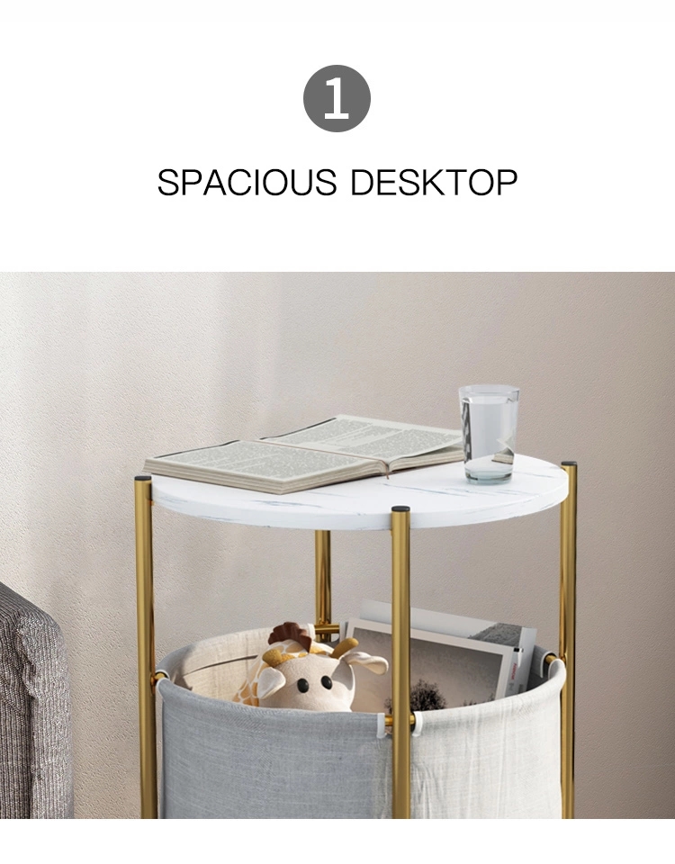 Small Steel Wood Coffee Table Side Table HWD-ZT07 Desktop