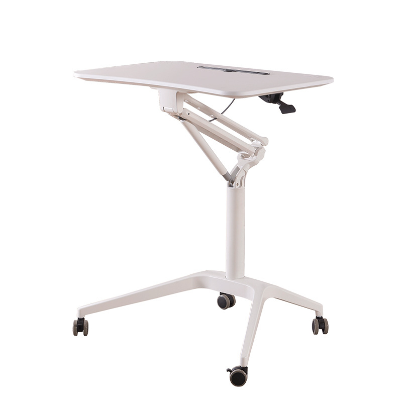 Nice Quality Sit-stand Height Adjustable Smart Desktop Pneumatic Workstation Gas Spring Modern Stand Desk HWD-ZL010