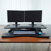 Office stand lift Height Adjustable Laptop Gas Spring Sit Stand Work Converter Desk Riser HWD-ZSZ095