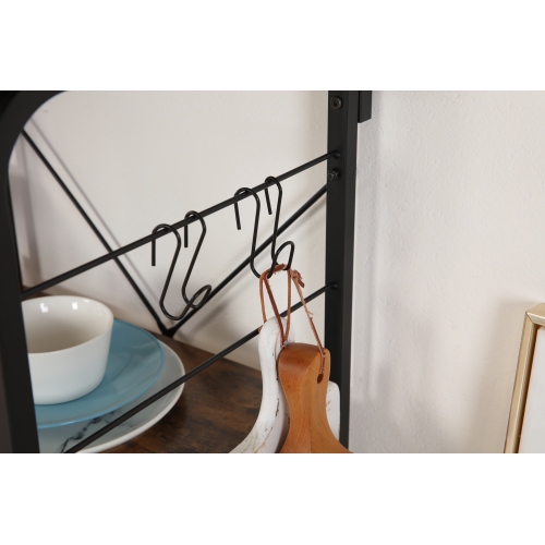 Kitchen Storage Rack Dining Trolley Cart H-FW05 hook