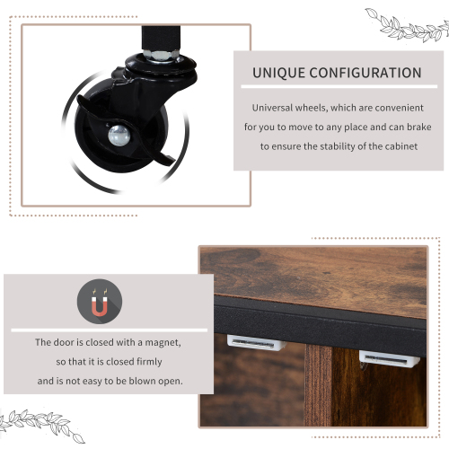 Metal mesh Cabinet Kitchen Trolley Cart HWD-TM02 Unique configuration