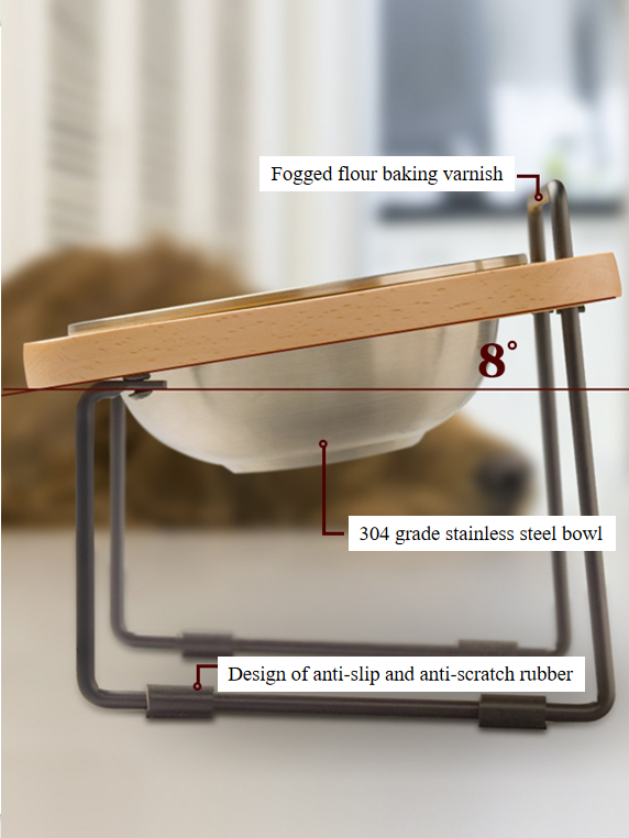 Dog Cat Bowl Pet Feeder HWD-PF01 Material