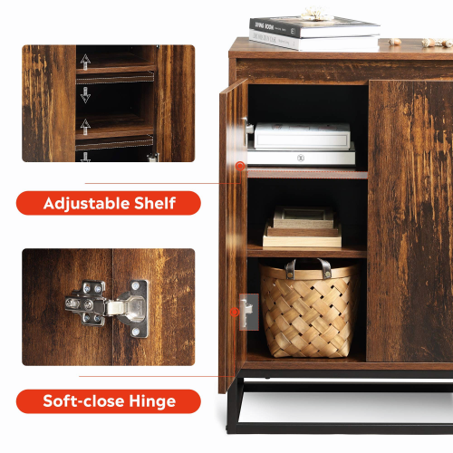 Wood Standing Floor Storage Cabinet HWD-WLF05 details