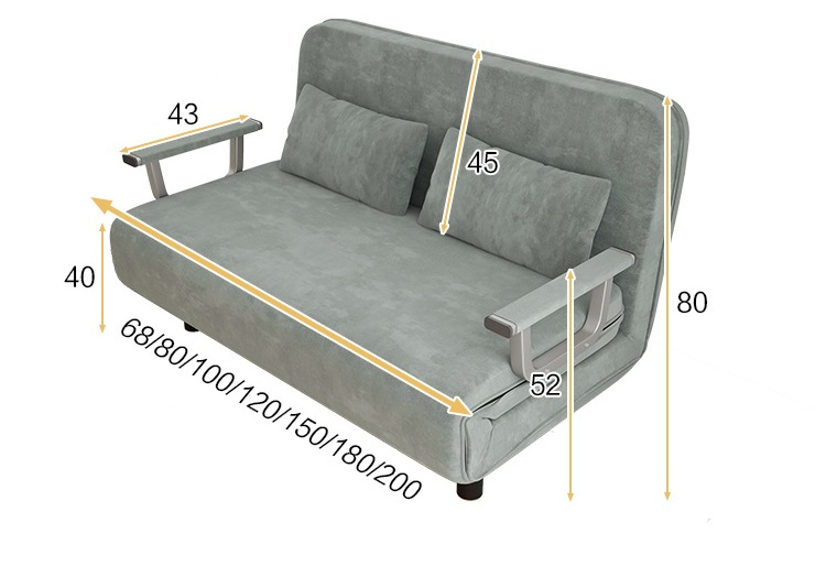 Living room sofa bed folding sofa HWD-MK03 size