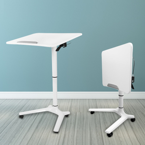 Nice Quality Sit-stand Height Adjustable Smart Desktop Pneumatic Workstation Gas Spring Modern Stand Desk HWD-PX023