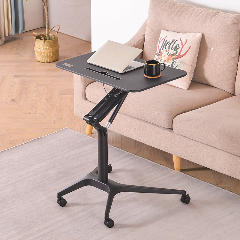 Nice Quality Sit-stand Height Adjustable Smart Desktop Pneumatic Workstation Gas Spring Modern Stand Desk HWD-ZL010
