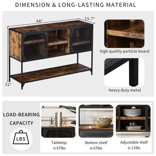 Living Room Wooden Console Tables HWD-TM01 Dimension and material