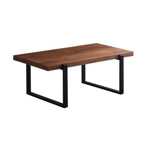 Minimalist Steel Wood Coffee Table HWD-WLF08