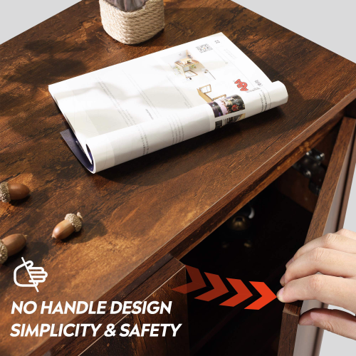 Wood Standing Floor Storage Cabinet HWD-WLF05 design