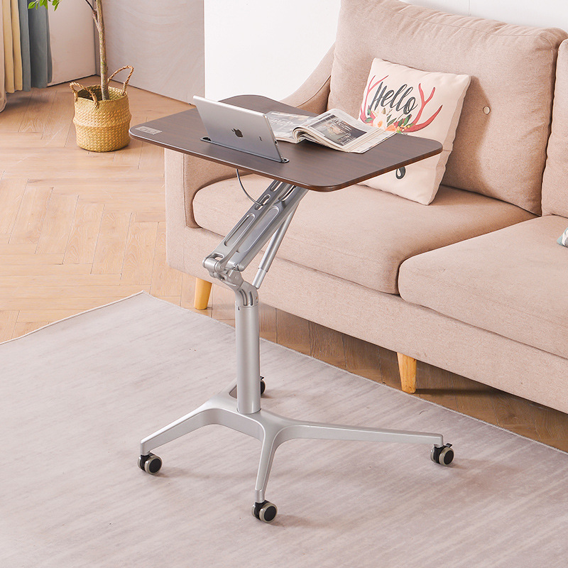 Nice Quality Sit-stand Height Adjustable Smart Desktop Pneumatic Workstation Gas Spring Modern Stand Desk HWD-ZL010