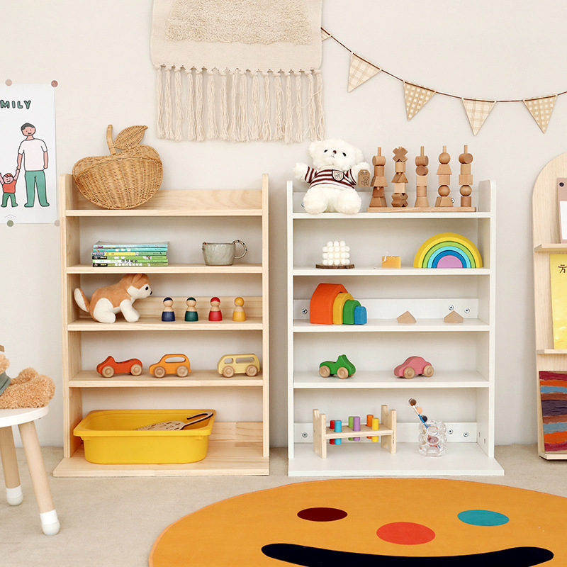Kids Toy Storage Bookshelf and Cabinet HWD-LS-MZPS001
